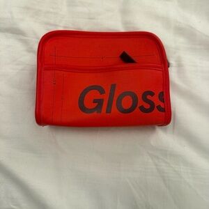 Glossier Mini Red Makeup Bag NYC